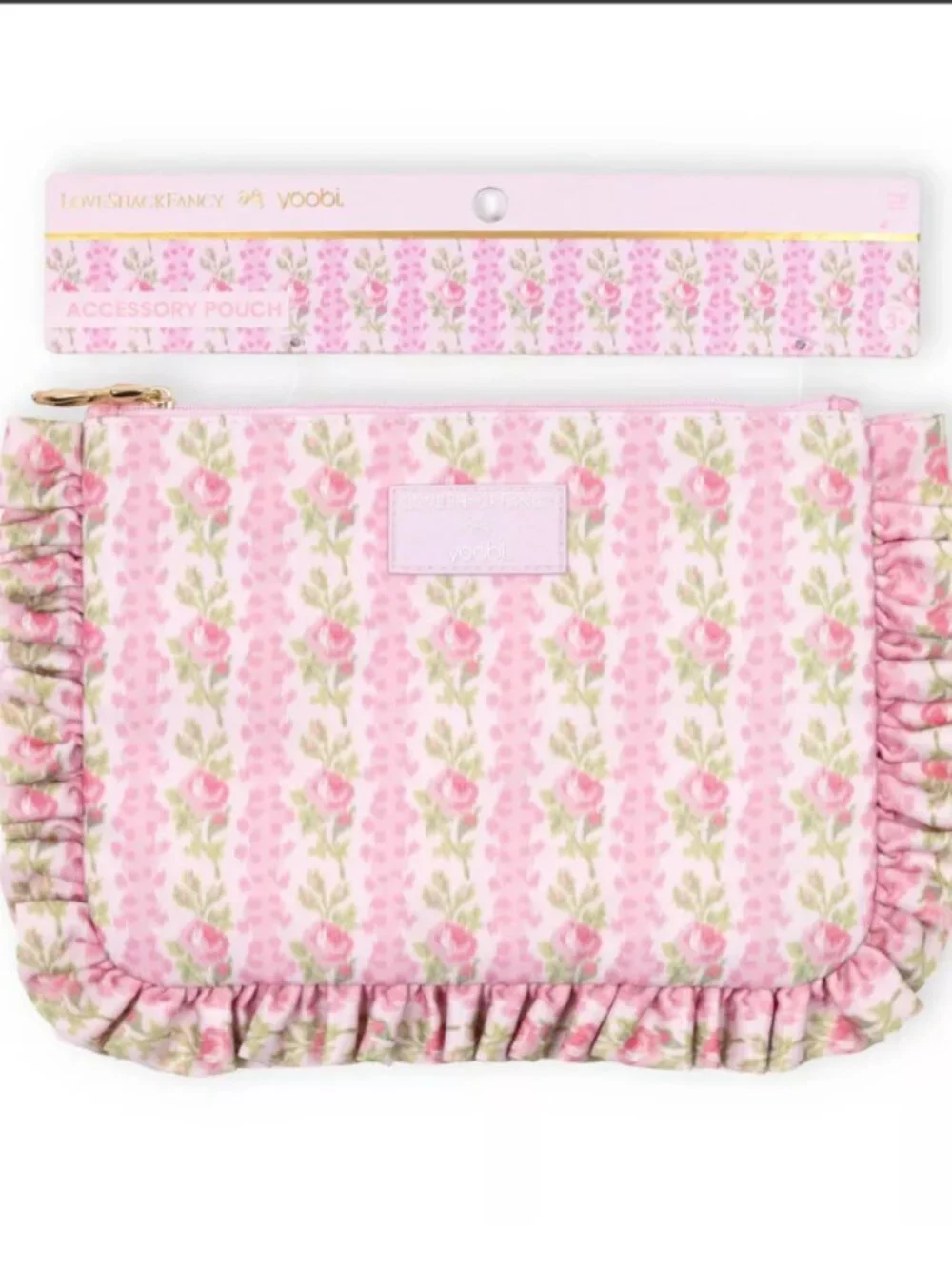 LoveShackFancy x Target - Yoobi Blooming Heirloom Pouch with Ruffles